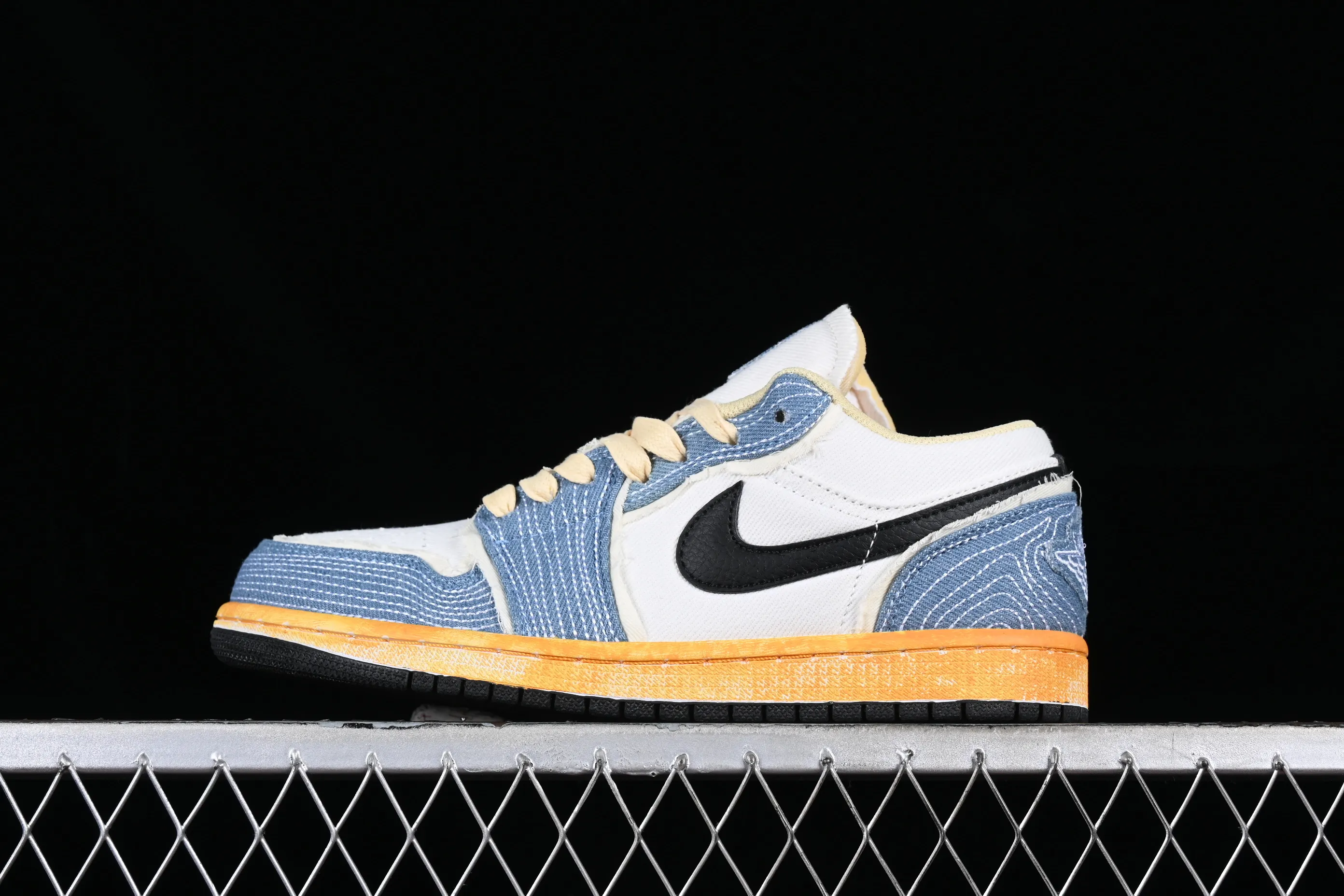 All categories Air Jordan Jordan series basketball shoes Air Jordan 1 Low Air Jordan 1 Low SE "WRMK" AJ1 Joe 1 Sashiko embroidery low-top cultural casual sneakers FN7670-493